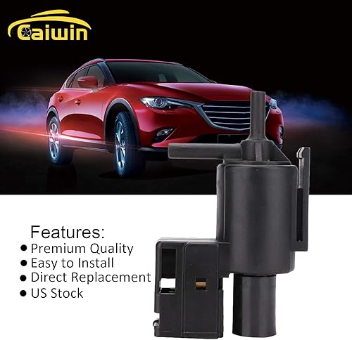 Miniatura 6 de K5T49090 911-707 EGR VSV Válvula de interruptor solenoide de vacío de recirculación de gases de escape compatible con Mazda 626 929 Millenia MPV MX6
