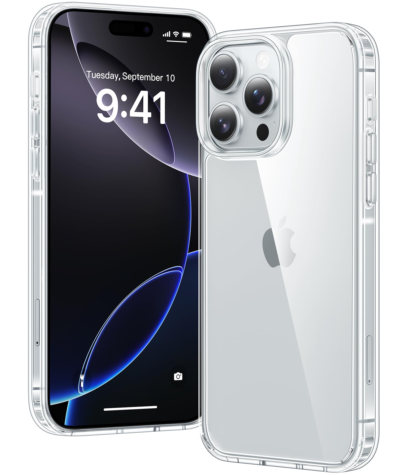 Clear Case for iPhone 15, Ultra Thin, Shockproof TPU Cover, Anti-Yellowing, Crystal Clear, Phone Case for Apple iPhone 15 - Clear — view 413