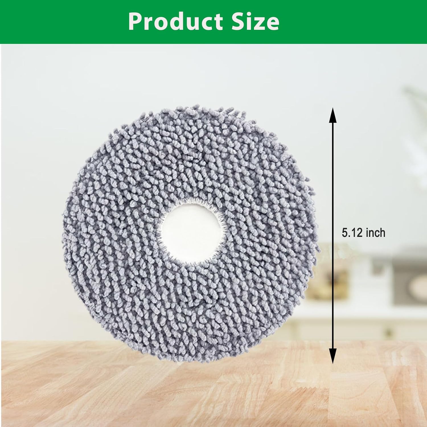 10 Pack Mop Pads for Roborock Qrevo S5V, QV 35A 35S, Saros 10R, Curvx, Curv S5X, Edge S5A, Master, Slim, Q Revo S/Pro/Plus/MaxV Robot Vacuum Cleaner, Mop Pad Accessories