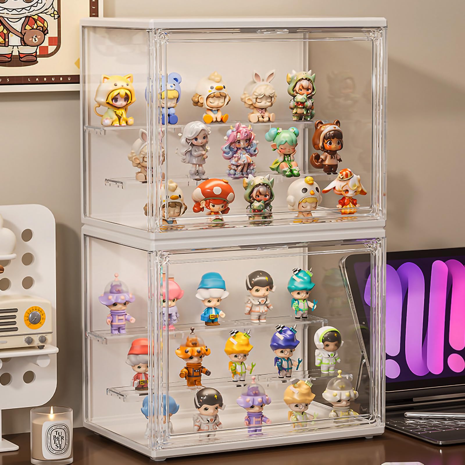 ミニチュアパーティールーム（LEDライト、ケース付き）＆トイストーリーフィギュア Amazon.co.jp: フィギュアケース 2個セット LEDライト付き