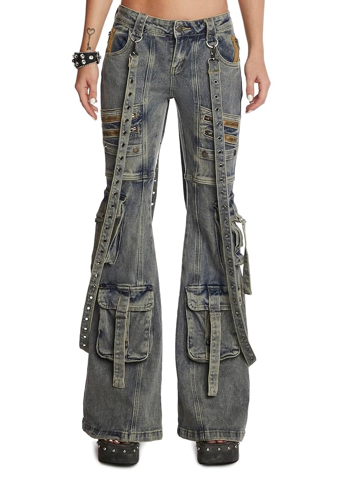 Dolls Kill Aurora Cargo Jeans by Generation Kiss – Low Rise