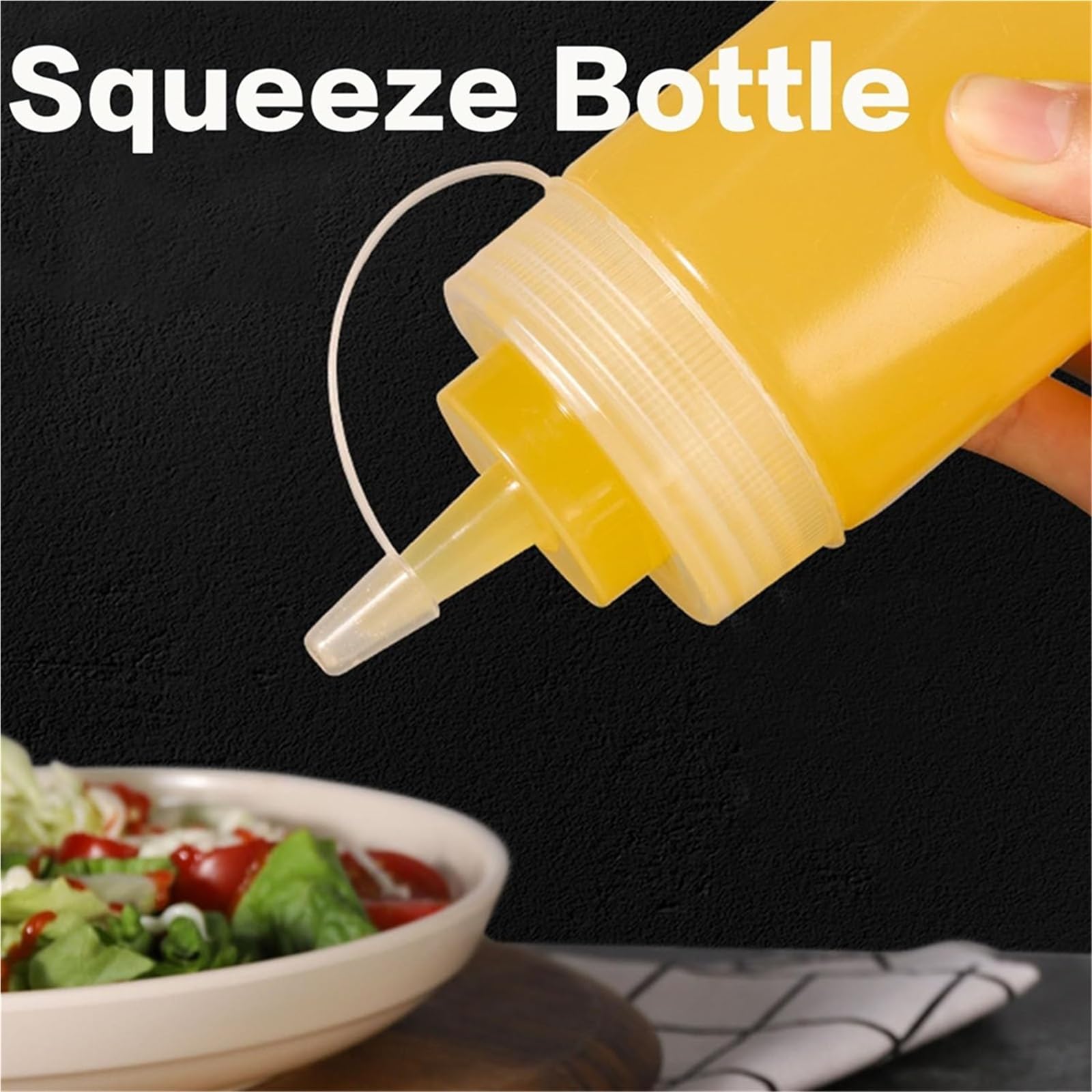 Bottiglie di plastica da spremere 12 pezzi 8 once multiuso for condimenti ketchup salsa barbecue condimento for grigliate artigianali per Condimenti