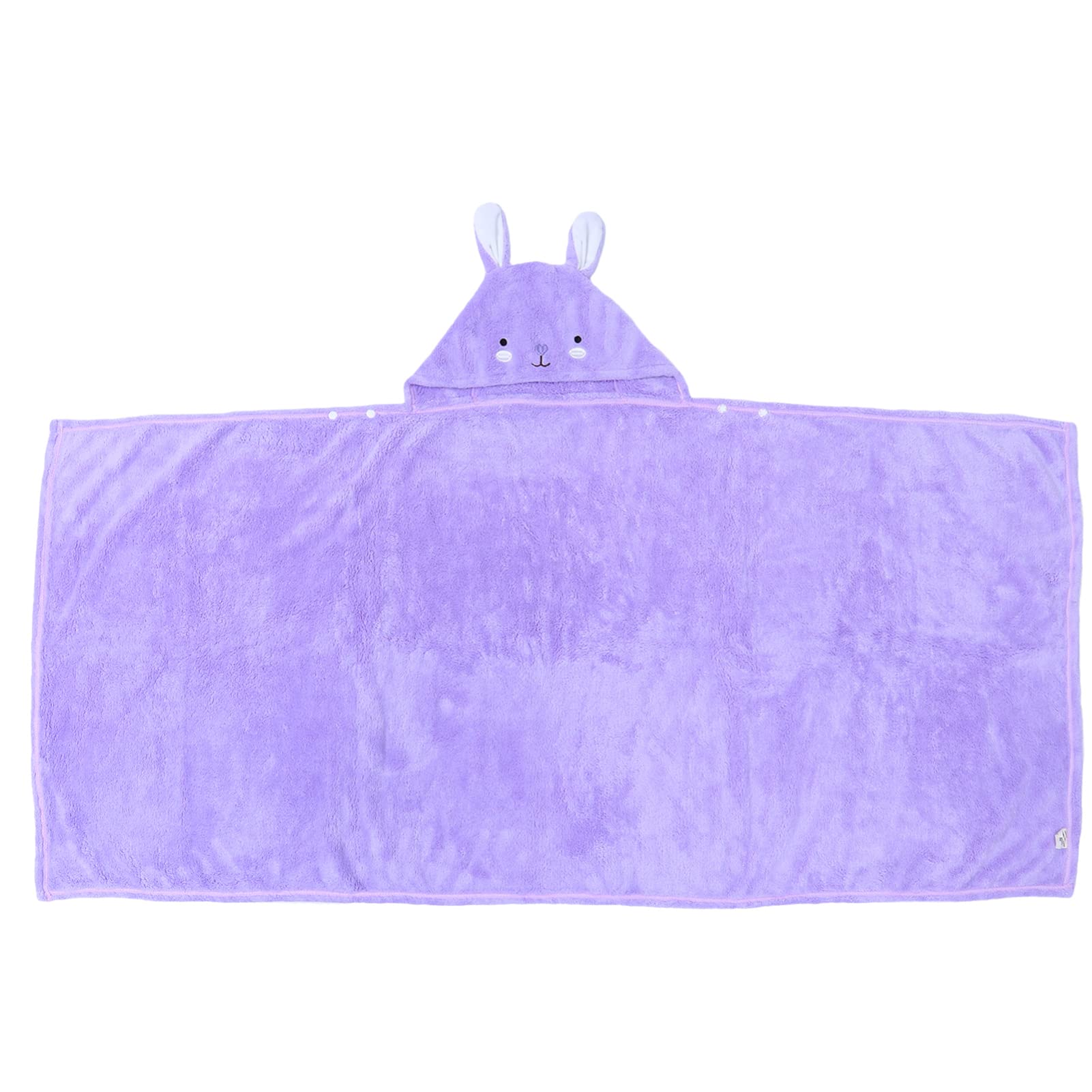 Zerodeko 1Pc Conejo Niño Toallas De Baño Mantas De Playa para Arena Conejito De Peluche para Niñas Bebé Toalla con Capucha Niñas Toallas De Playa Poncho De Baño De Franela Niños Poliéster