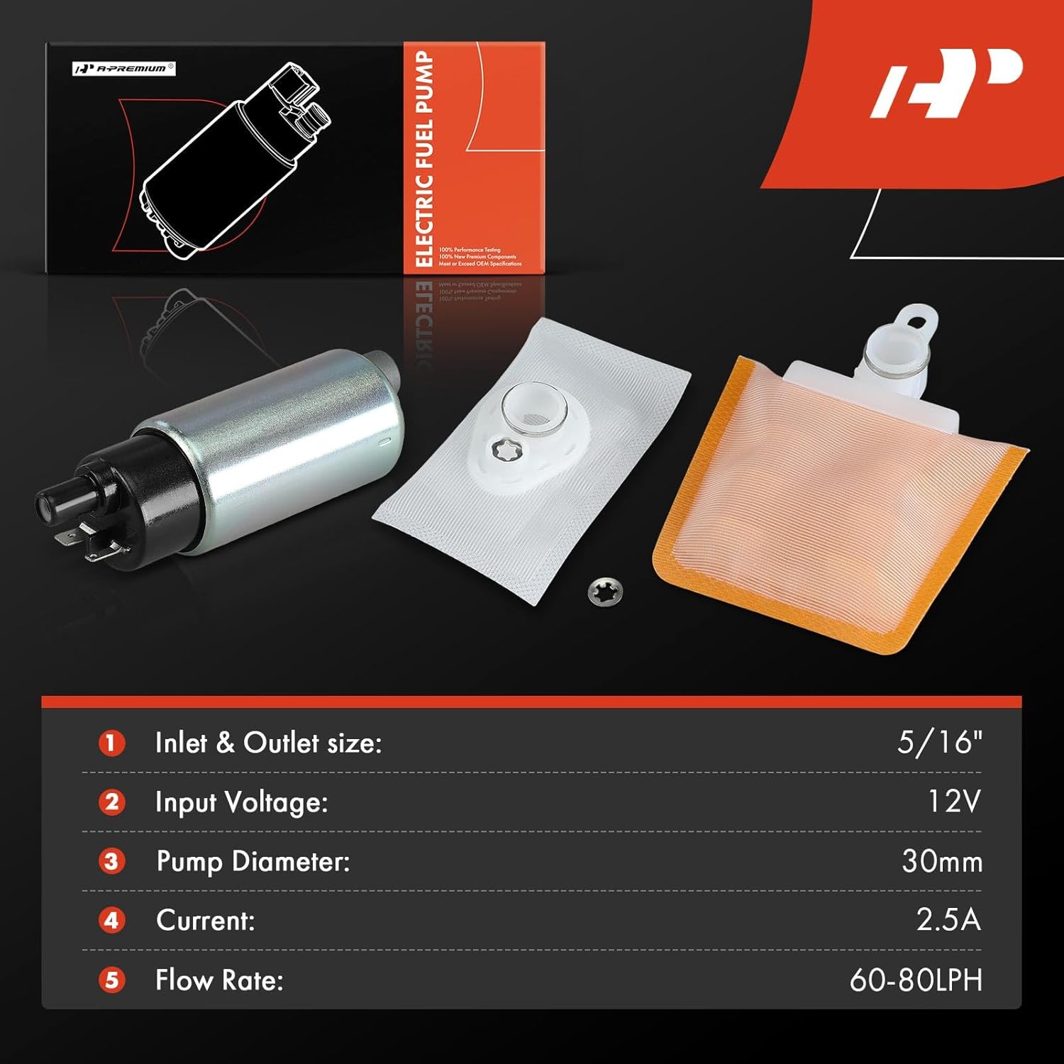 A-Premium Electric Fuel Pump Compatible with Polaris Outlaw 110 2016-2022, RZR 170 2015-2021, Sportsman 110 2016-2022