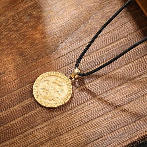 Colgante Dragón y Fénix Oro 10K Unisex