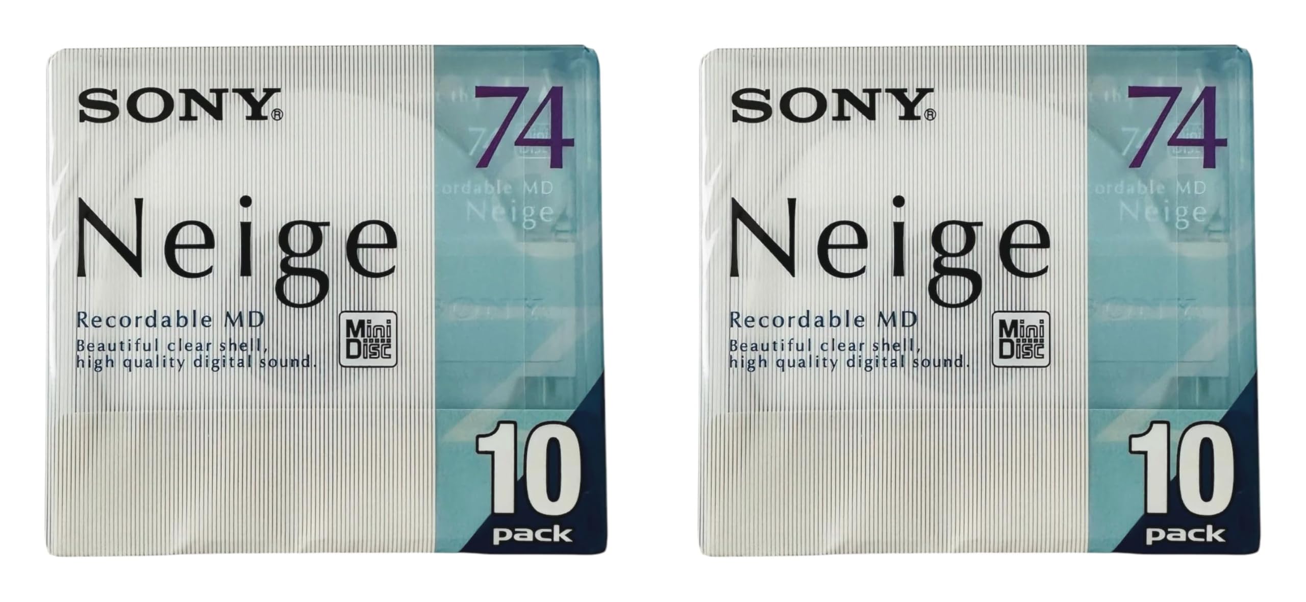 Amazon | VX Sony Neige 74分 録音用MDディスク, 10枚パック 2セット