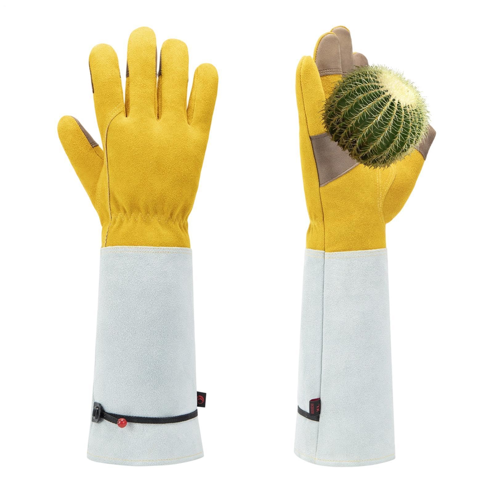 Guantes de poda resistentes a las espinas para rosas y agave 8