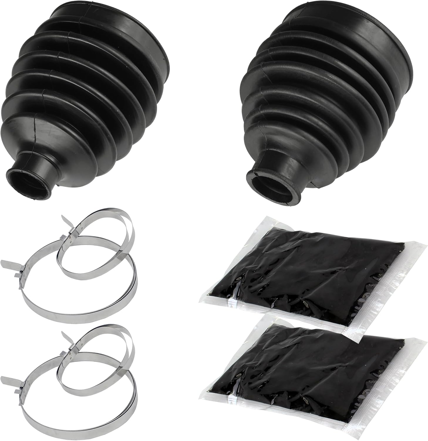 Caltric Front Axle Inner Outer Cv Boot Kit Compatible with Kawasaki Teryx 750 Krf750 4X4 2009-2013