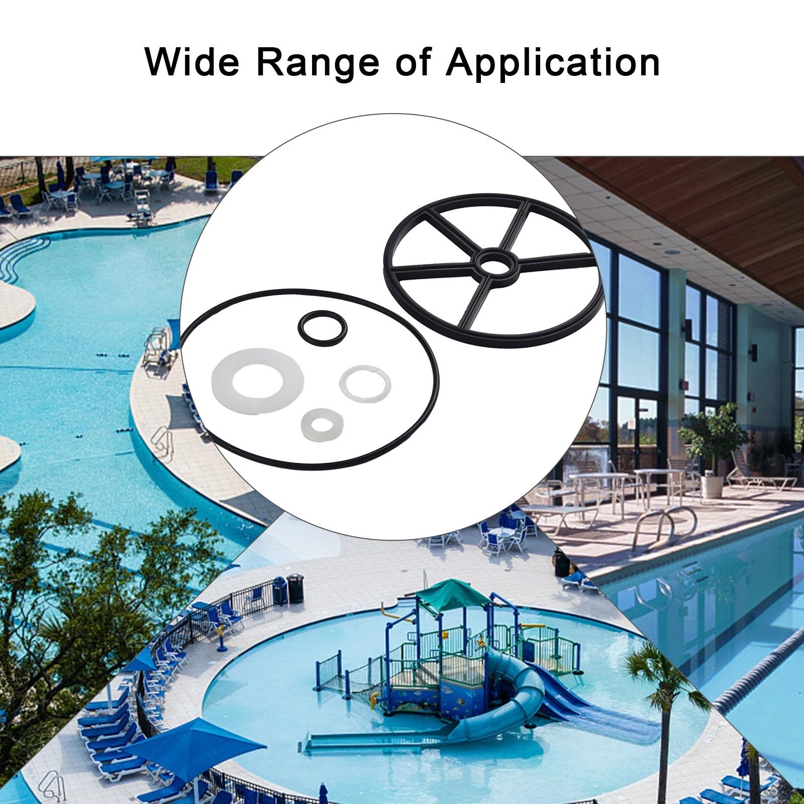Kit Riparazione Guarnizione Ragno Per Valvola Vari-Flo XL Hayward - 6 Pezzi Con O-Ring E Rondelle Per Filtri E Pompe Piscina