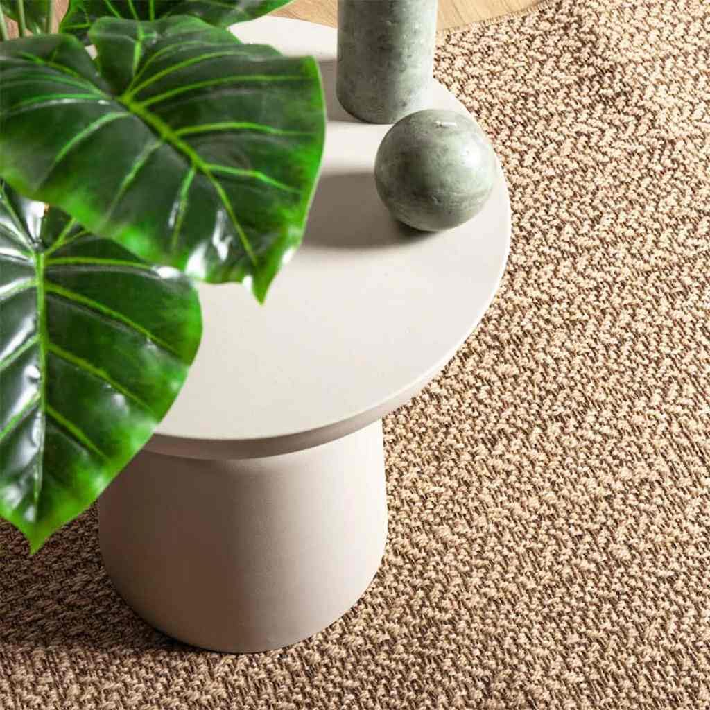 Tappeto in polipropilene resistente, 160 x 230 cm, effetto iuta, utilizzabile per interni ed esterni, rettangolare, per terrazza, balcone e giardino, facile da pulire con un getto d'acqua