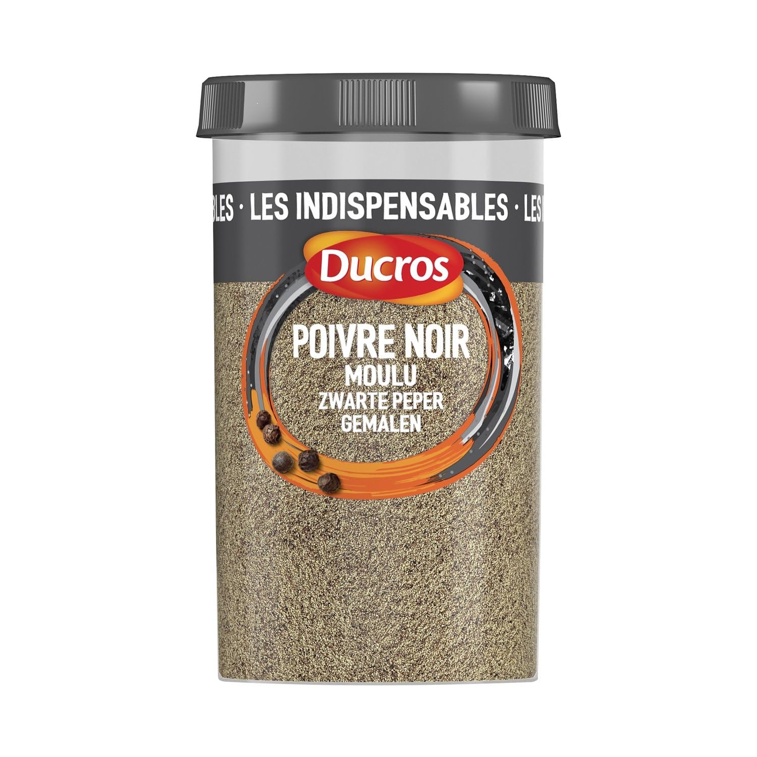 DUCROS – Poivre Noir Moulu Aromatique, Saveur Intense pour Sublimer Vos Plats (95g) - Le Lot De 3