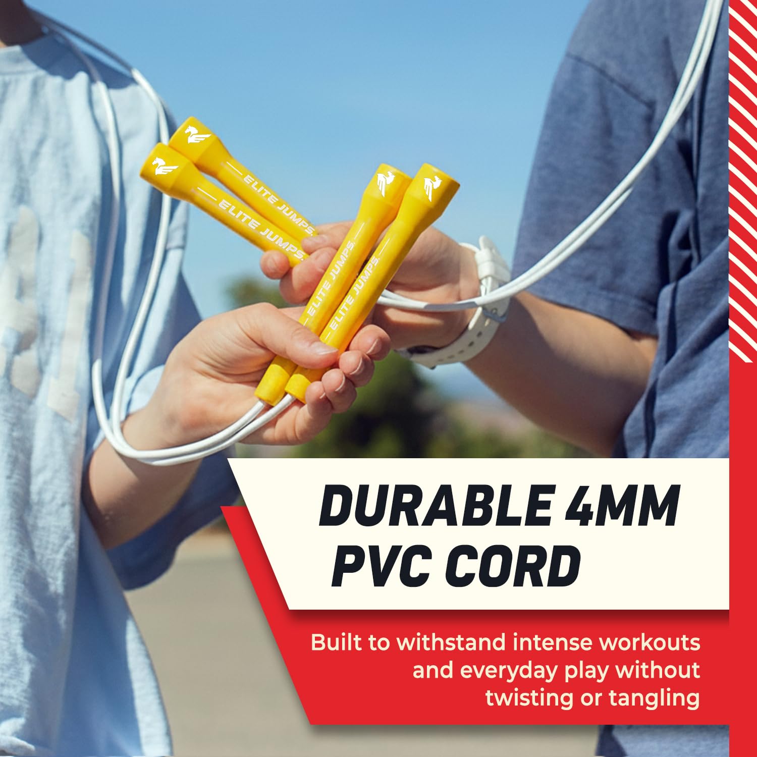 Buy Jump Ropes Corda per saltare freestyle con manico corto, corda flessibile per bambini alla liquirizia, corda per saltare lunga liscia e senza grovigli, corda per saltare per bambini per scuole