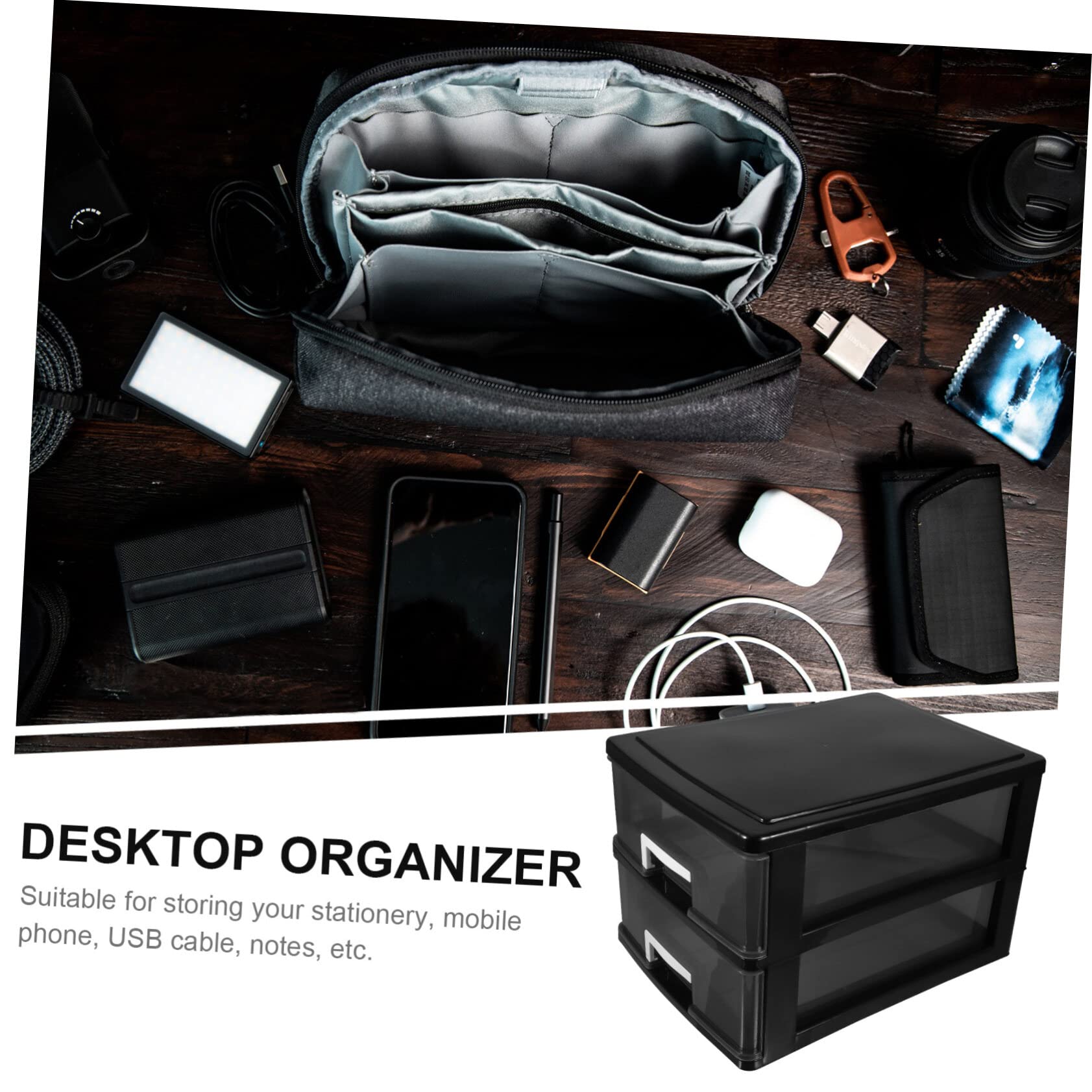 TOYANDONA Organisateur De Bureau Tiroir Porte-bijoux Boîte De Rangement Pour Stylos Et Papeterie