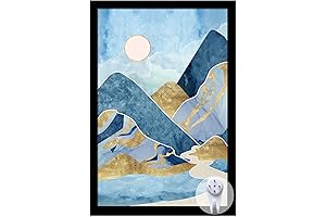 12x18 Picture Frames - Black Picture Frame for Photos, Posters, Canvas, Certificates,...