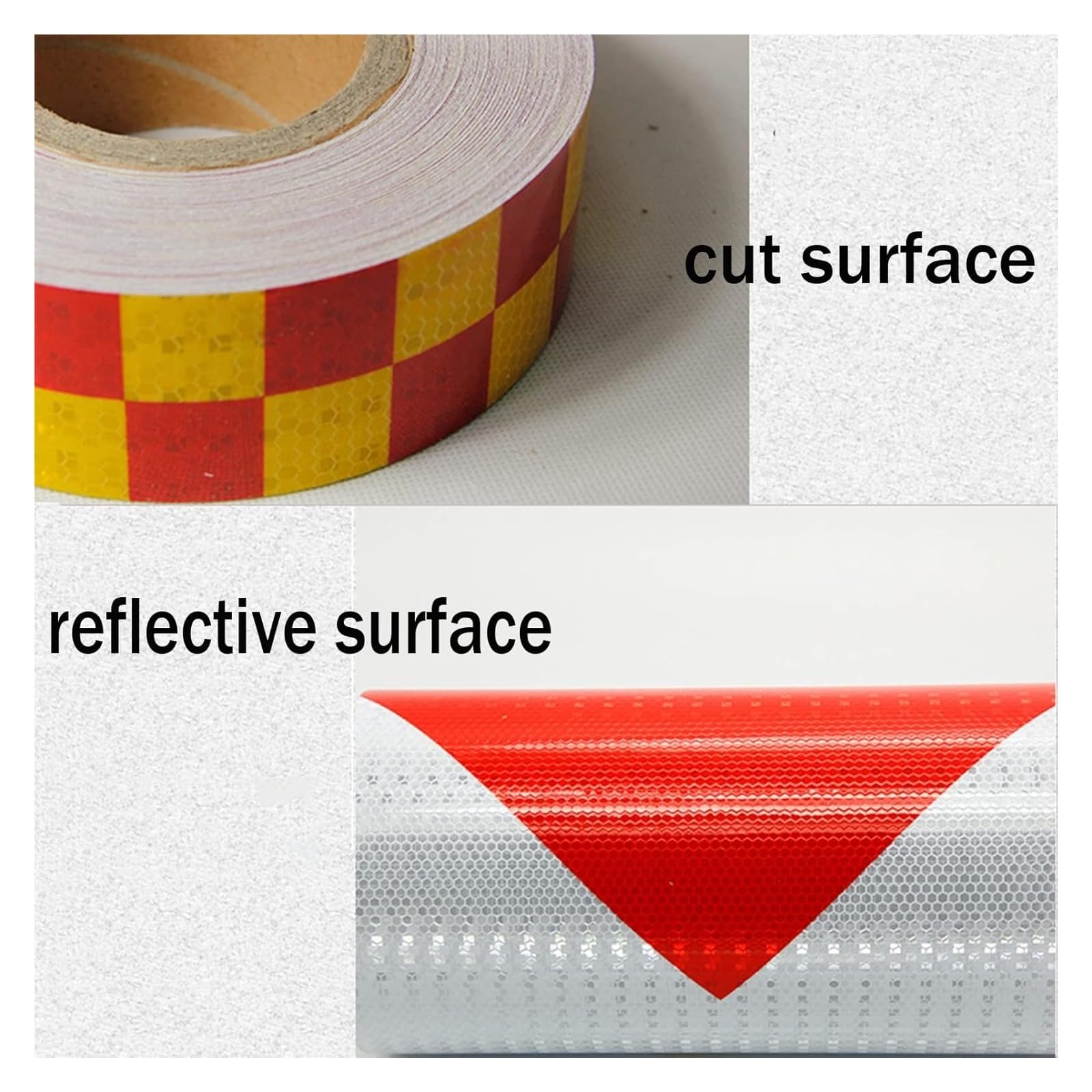Nastro riflettente, strisce riflettenti impermeabili durevoli da 5 cm x 25 m for segnaletica di sicurezza, nastro di barriera autoadesivo for segnaletica stradale