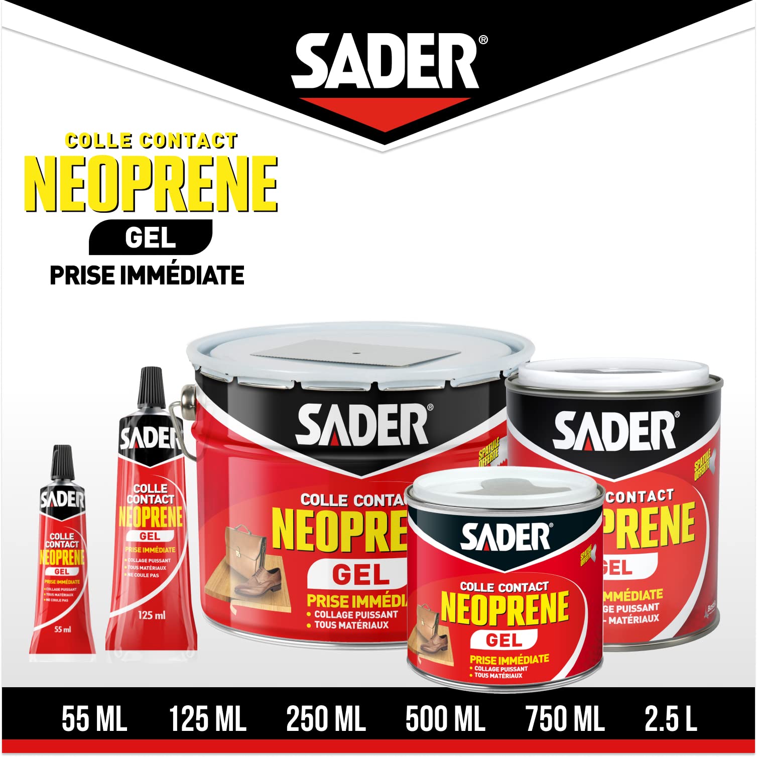 Bostik Kontakt Kleber seine 021082 Neopren Gel Box von 250 ml