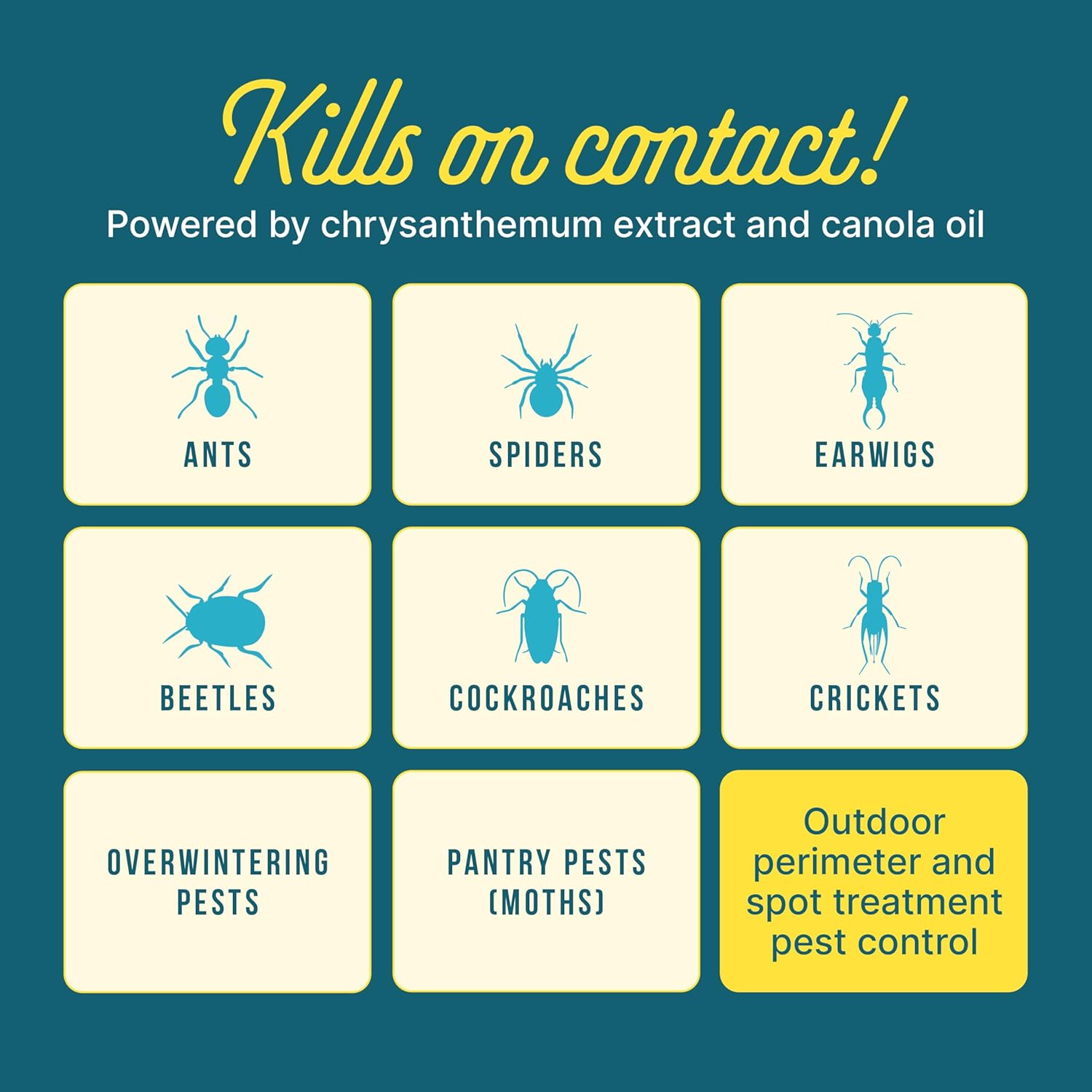 Sunday Bug Doom - Home Insect Spray - Outdoor Insect Repellent - Botanically Derived Formula - 1 Gallon Bottle & Wand Sprayer