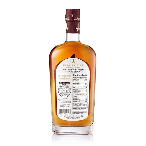 Miniatura 2 de Free Spirits - Alcohol sin alcohol Bourbon Spirit – Premiada alternativa de whisky – Bajo en calorías, vegano, sin gluten con vitaminas B
