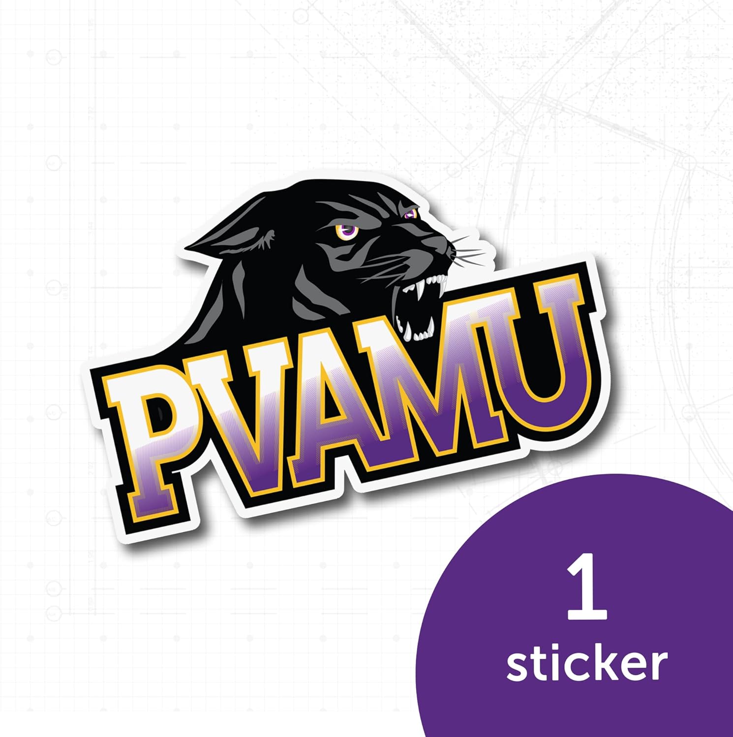 Desert Cactus Prairie View A&M University Sticker Vinyl Decal Laptop Water Bottle Car Scrapbook (IND 00001a) - Image 5