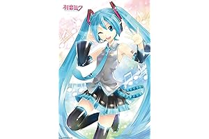 Trends International Hatsune Miku - Waving Wall Poster, 22.375" x 34"