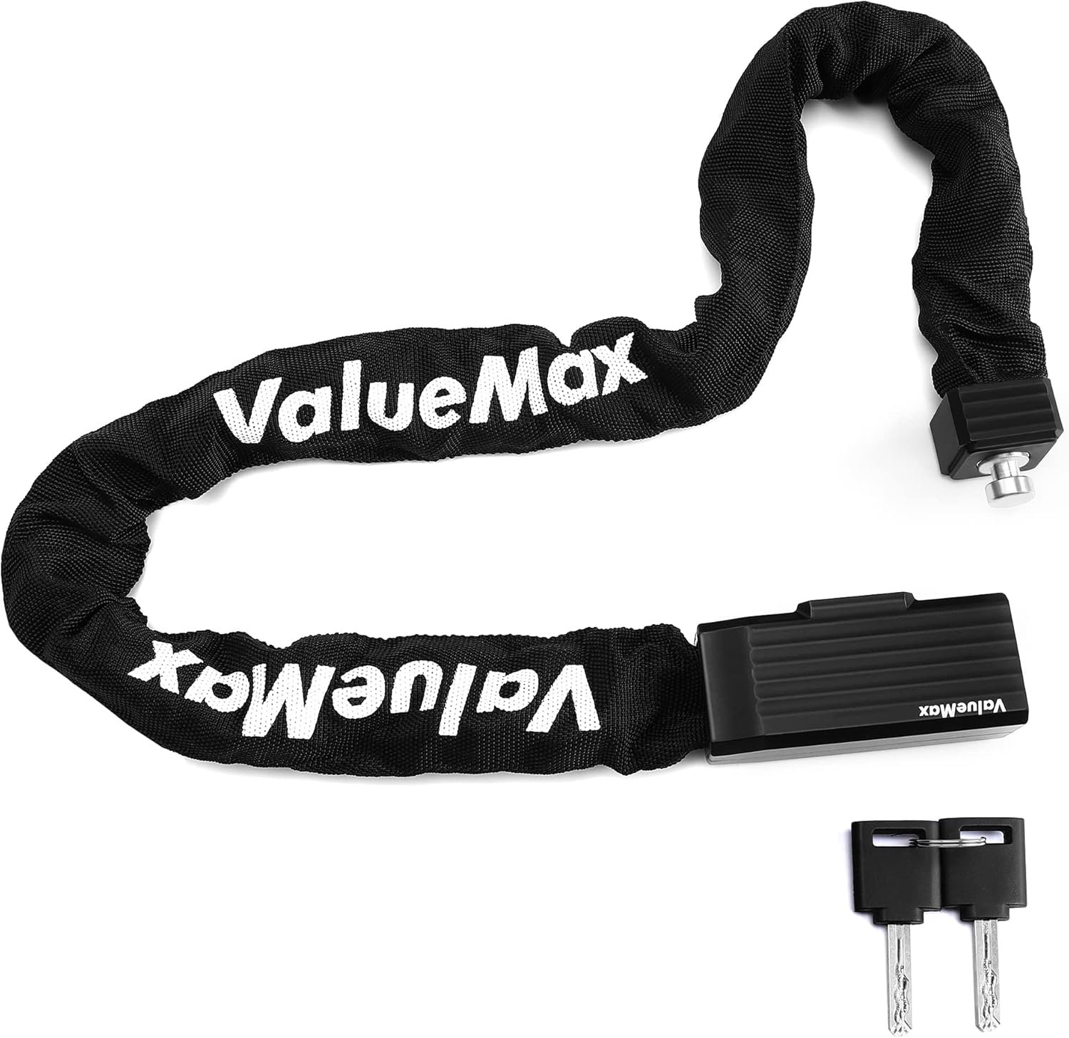 ValueMax Bike Chain Lock, with 2 Sturdy Stainless Keys, 3.2