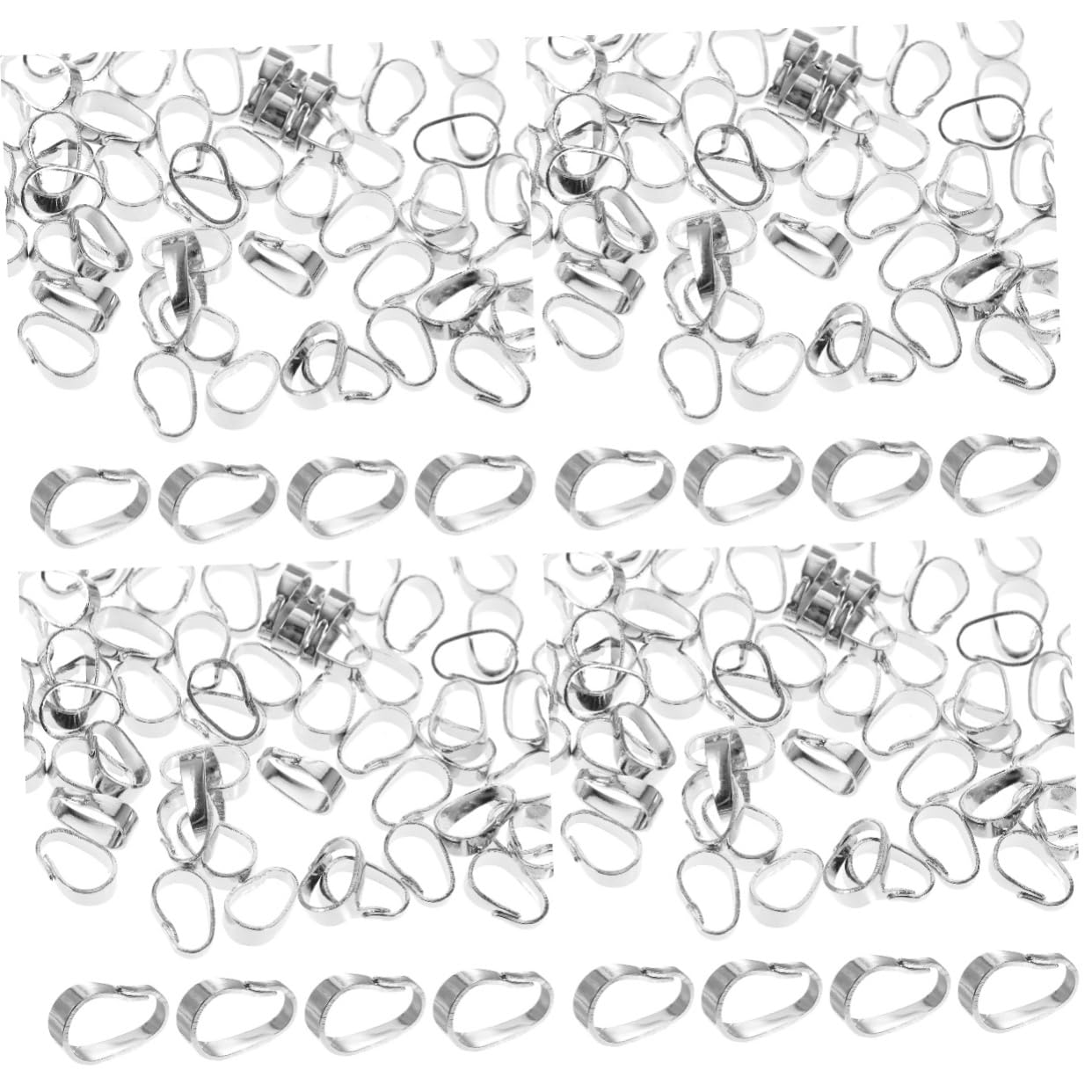 SEWACC 400piezas Enganches De Colgantes Para Accesorios De Joyería Broches Para Pendientes y Conexiones De De Moda