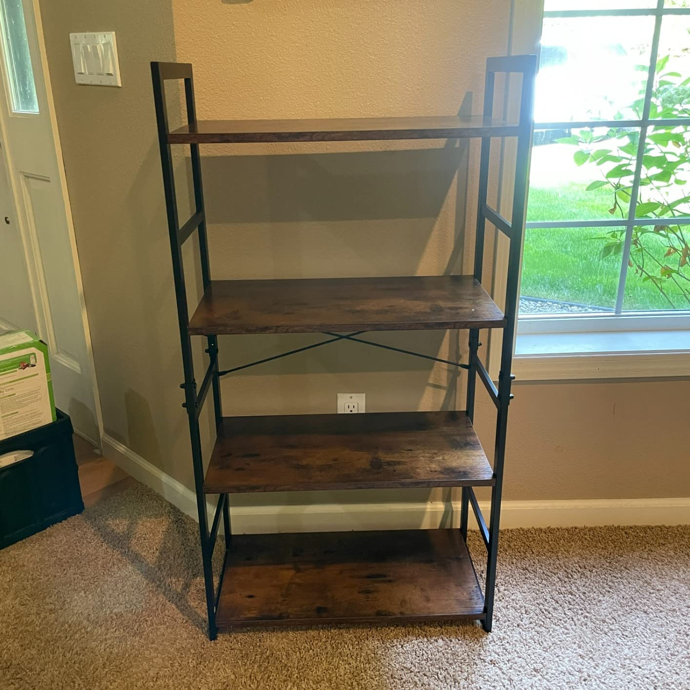 20/mo Finance Pipishell Bookshelf, 5 Tier Bookcase, Storage Rack