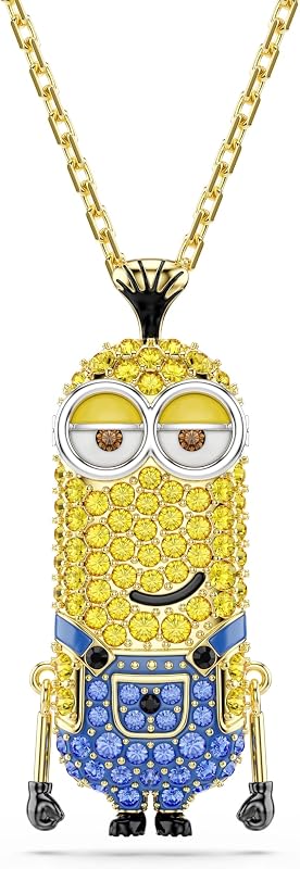 Minions Kevin pendant, Pavé, Multicolored, Gold-tone Metal Finish