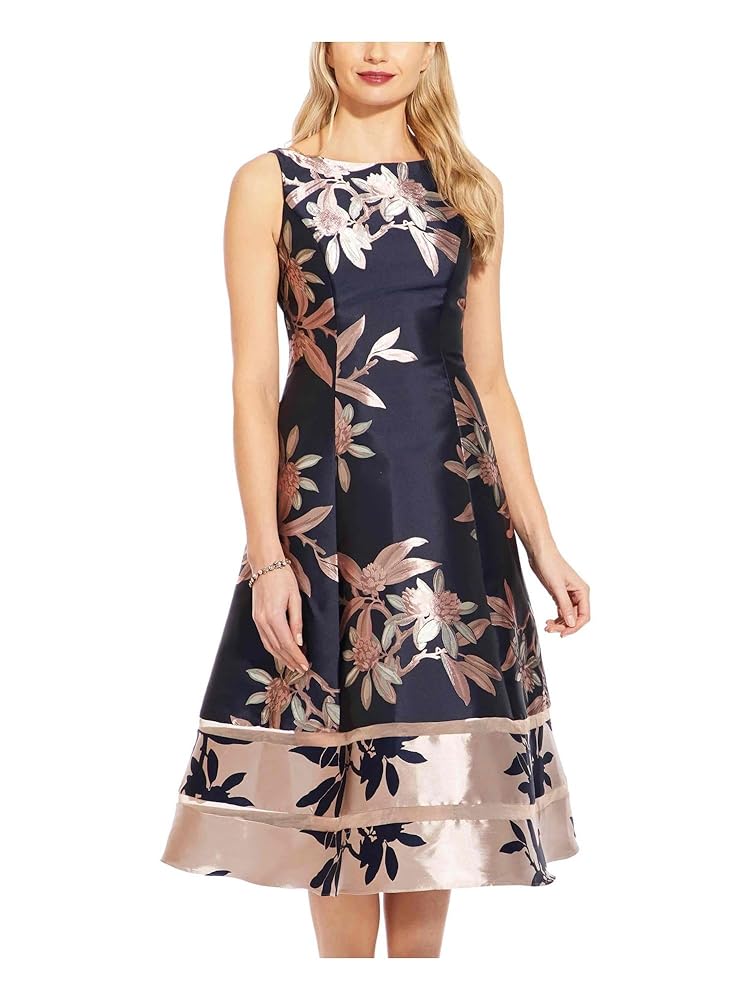 Amazon.com: Adrianna Papell Women's Short Jacquard Dress