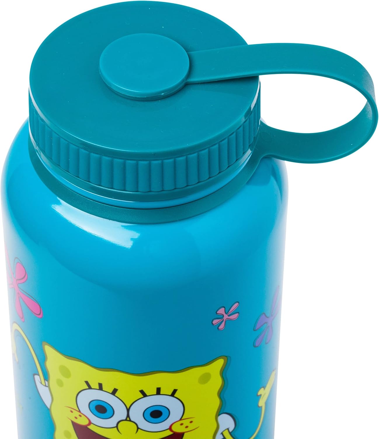 Silver Buffalo Spongebob Squarepants Sup, Fishes? Stainless Steel Water Bottle With Twist Lid, 42 Ounces - Image 5