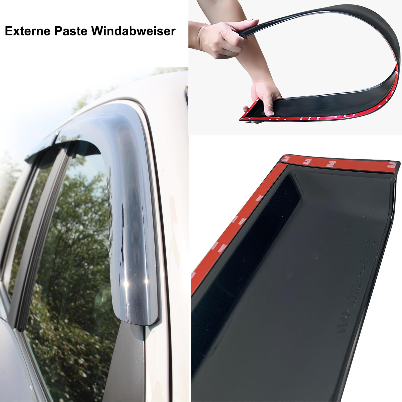 Déflecteurs d'air pour VW AMAROK Volkswagen 2009-2022 V6 / Aventura/Trendline/Startline/Highline Double Cabine