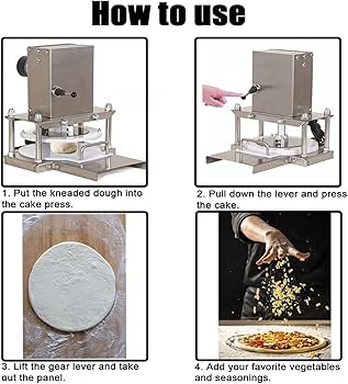 pizza_3です。 Amazon.com: ZXSYYDS Stainless Steel Semi-Automatic Pizza