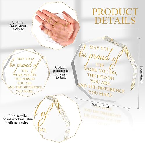 Miniatura 2 de Unittype 10 piezas de regalos de equipo para empleados May You Be Proud of the Work, regalo de agradecimiento para ama de llaves, recursos humanos,