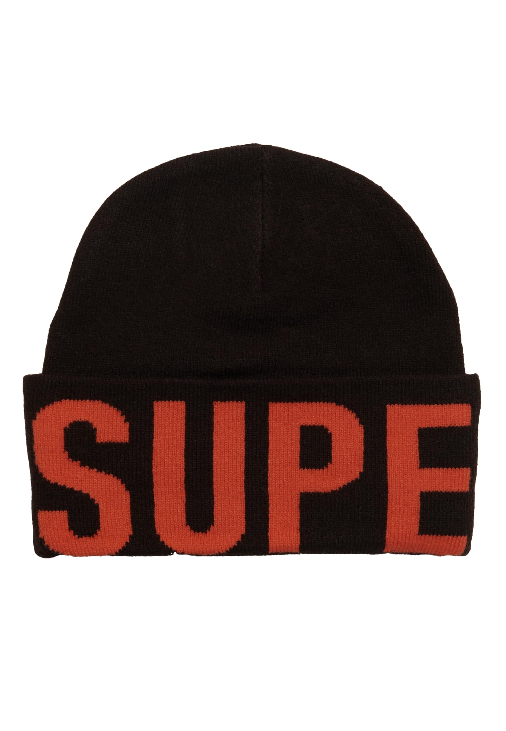 Superdry Women's Dark Oak Brown Knitted Beanie Hat Baseball Cap For One Size