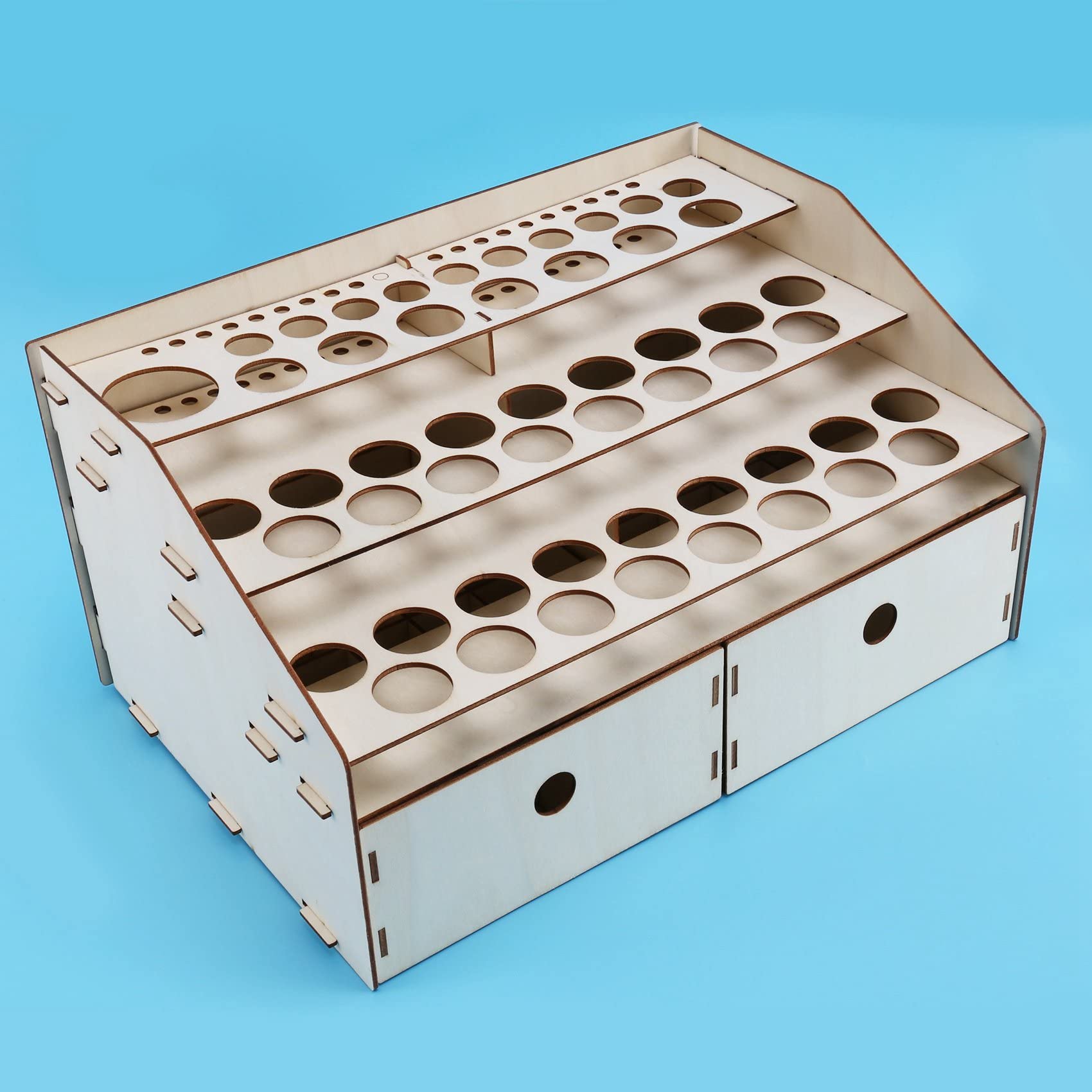 DIY organizer do przechowywania kolorowych butelek, stojak na pędzle, stojak na pędzle, stojak do przechowywania, model narzędzia