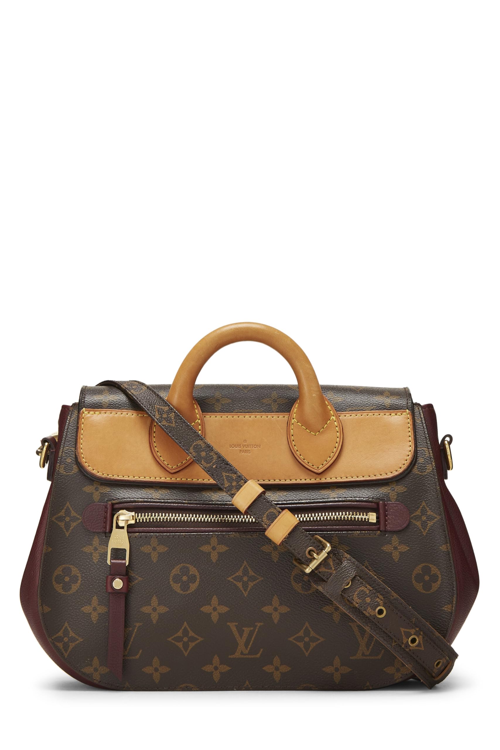Louis Vuitton, Pre-Loved Burgundy Monogram Canvas Bordeaux Eden MM, Red