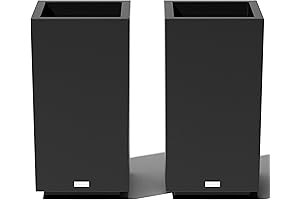 Pedestal Planter: Modern Cube Planter for Indoor/Outdoor Decor