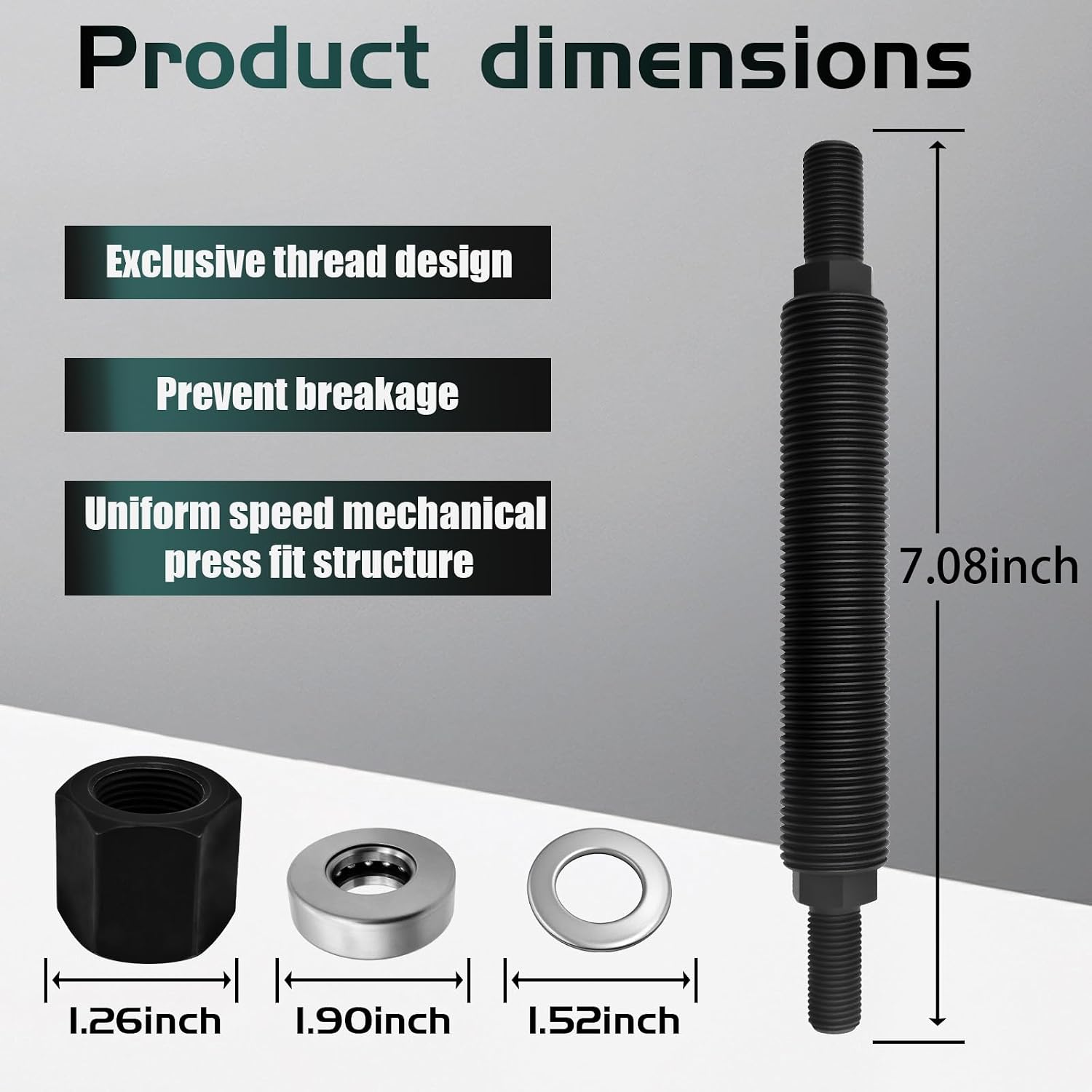 66515 Harmonic Balancer Installer Tool -Fits Chevy SBC/BBC Crankshafts, Simplifies Engine Assembly