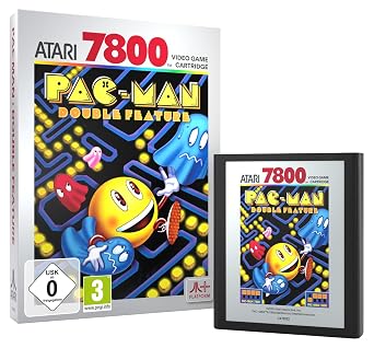 Dual function PAC-MAN (compatible with Atari 2600+, Atari 7800+ and Atari 7800 video game systems)