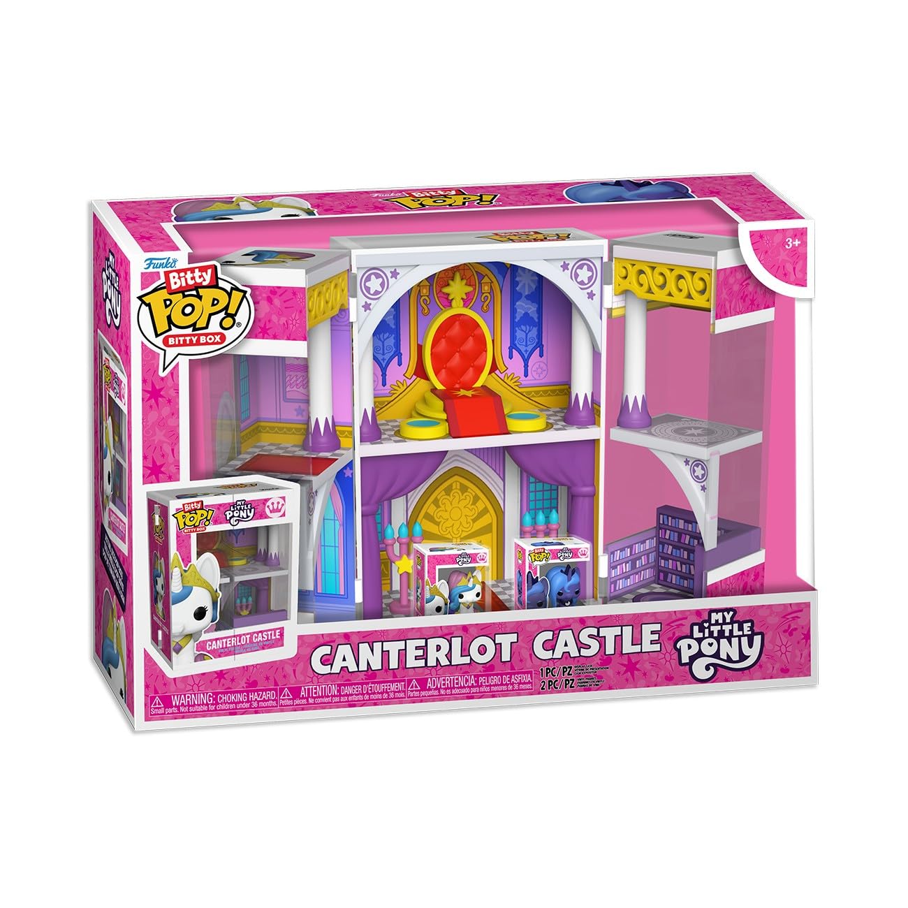 Funko Bitty Boxes: My Little Pony, Canterlot Castle, Collectable Vinyl Figure, Gift Idea, Official Merchandise