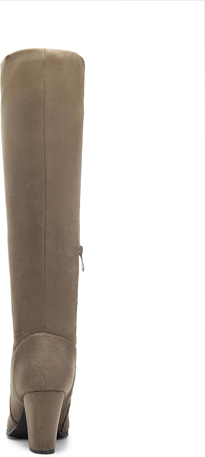 DREAM PAIRS Women's Chunky Heel Knee High Boots - Image 6