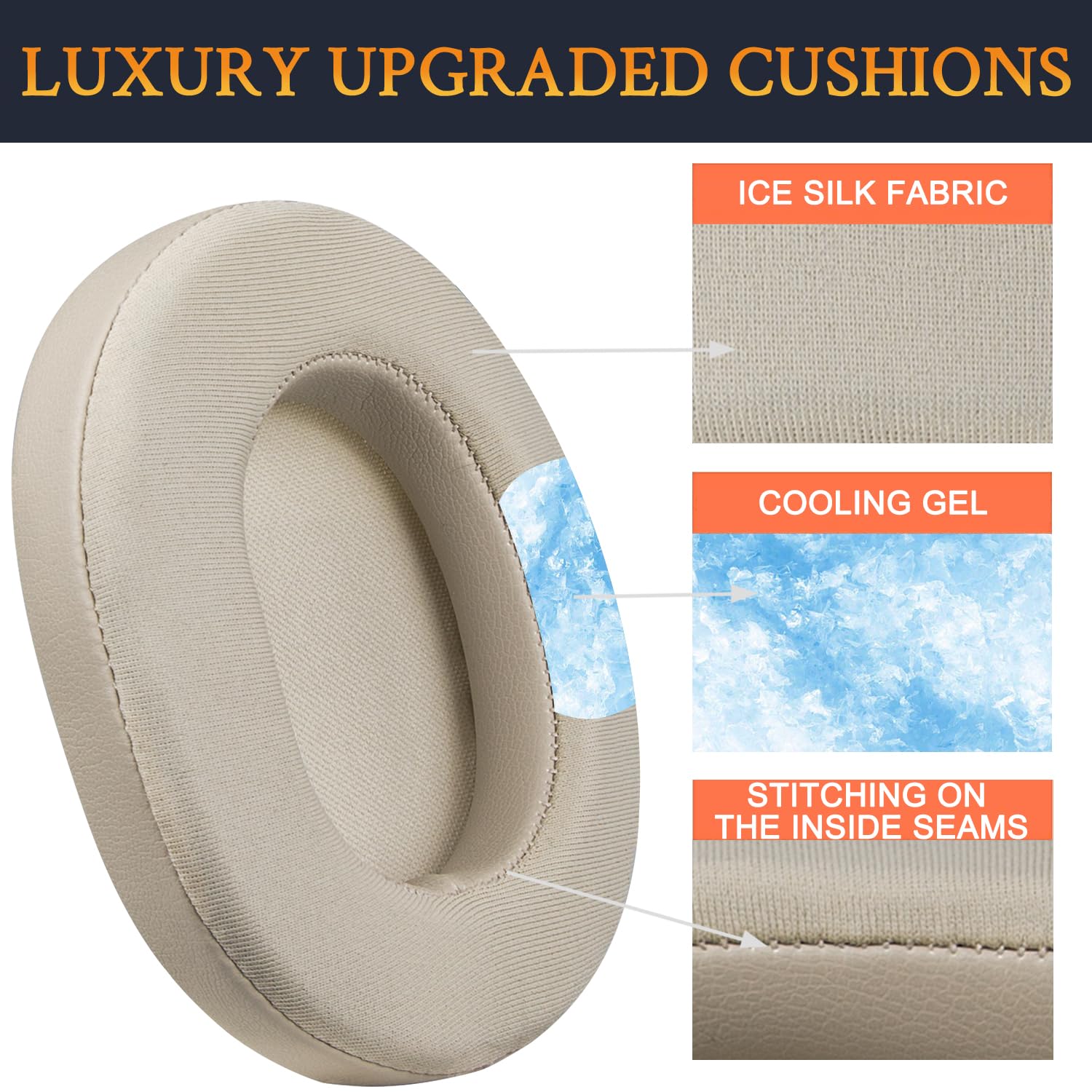 SONY WH-1000MX5 保護カバー&冷却ジェルイヤーパット付き