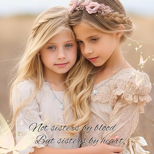 Miniatura 4 de Collar de plata de ley 925 con inscripción Always My Sister-Daughter-Mother Forever My Friend, con forma de corazón, para mujer, para regalar a