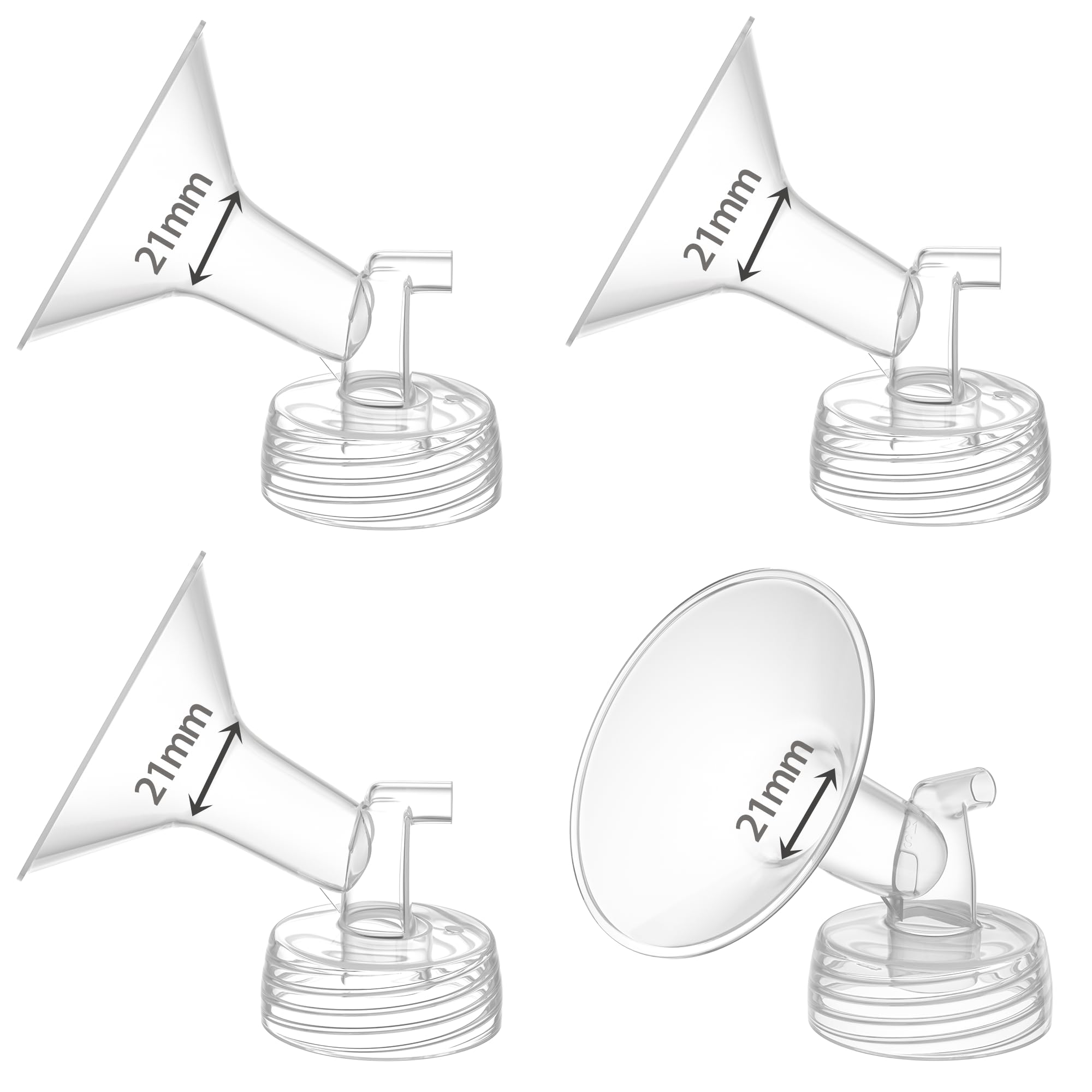 TOVVILD Flange 21mm Compatible for Spectra S1 S2 Breast Shield, Replacement Pump Parts Compatible with Motif Luna/Amada MYA Accessories