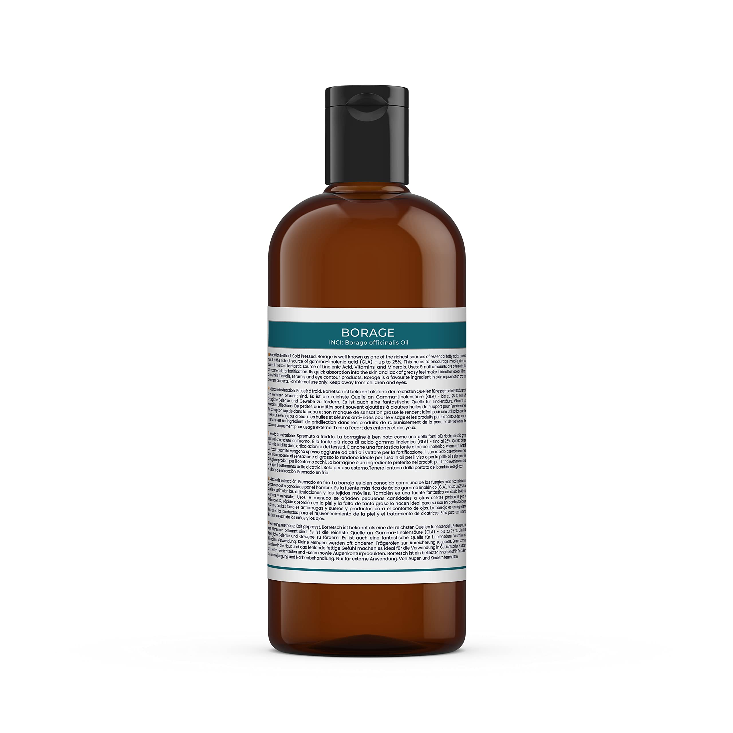 Mystic Moments L’huile de Graines de Bourrache - 1 Litre - 100% Pur