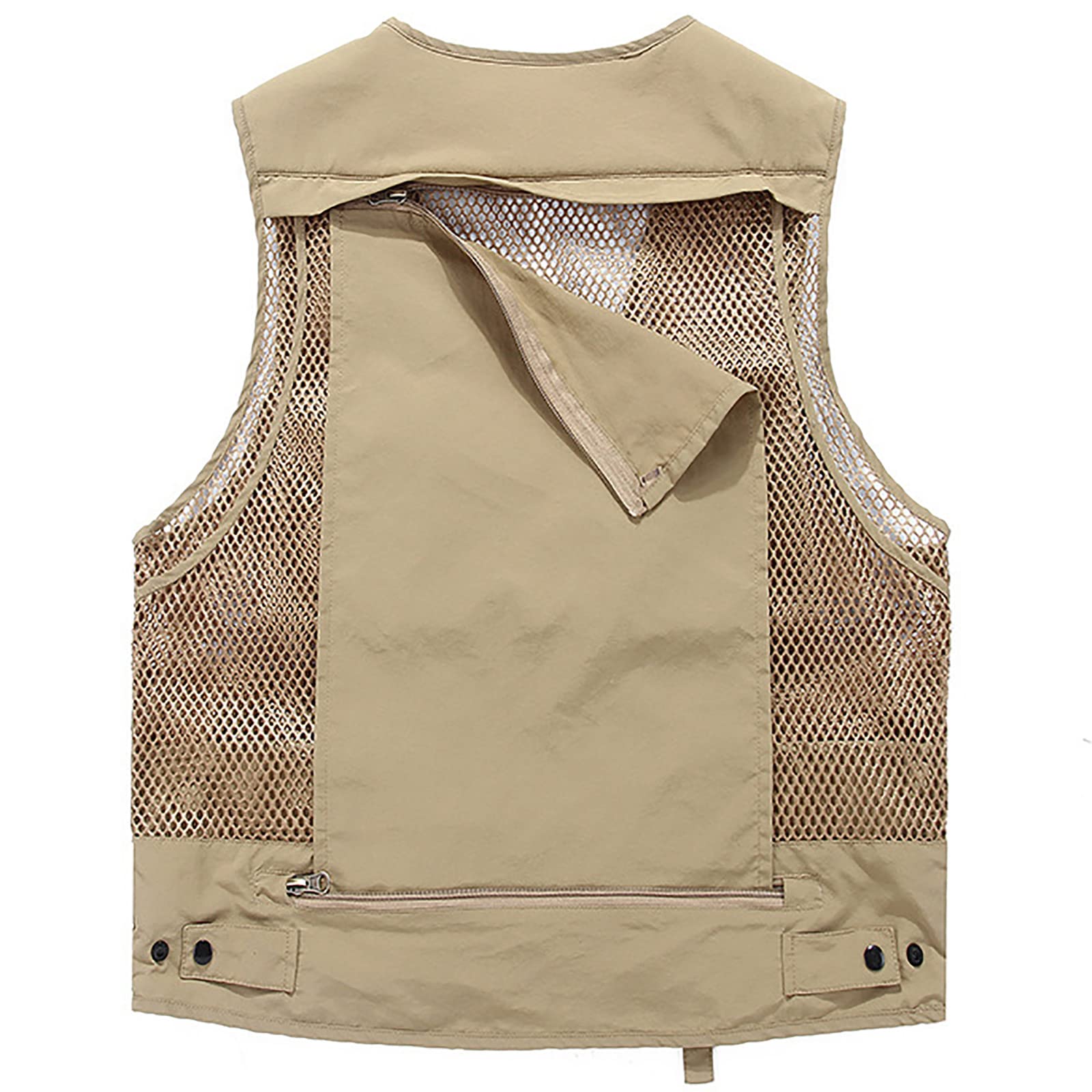 Fishing Vest with Mesh Back Multi-Tasca Gilet da Pesca a Mosca Senza Maniche per la Fotografia in Campeggio Escursionismo Uomo Donna Giubbino Pesca Unisex