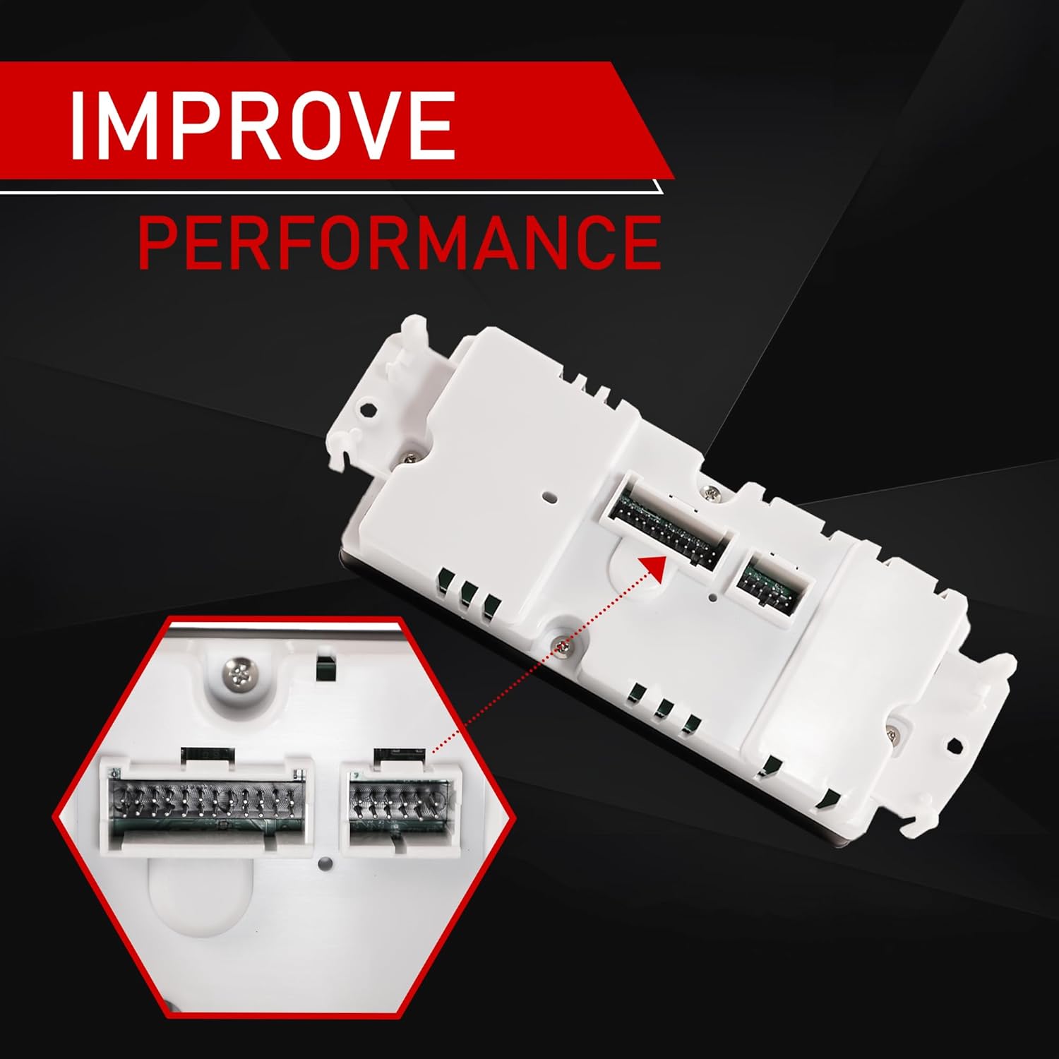 AC Heater Climate Control Switch Module Panel Compatible with 2002–2007 Chevy Tahoe Silverado Envoy Sierra Yukon Sierra Cadillac Escalade Rainier Bravada H2 Replaces 599-211XD 10367041