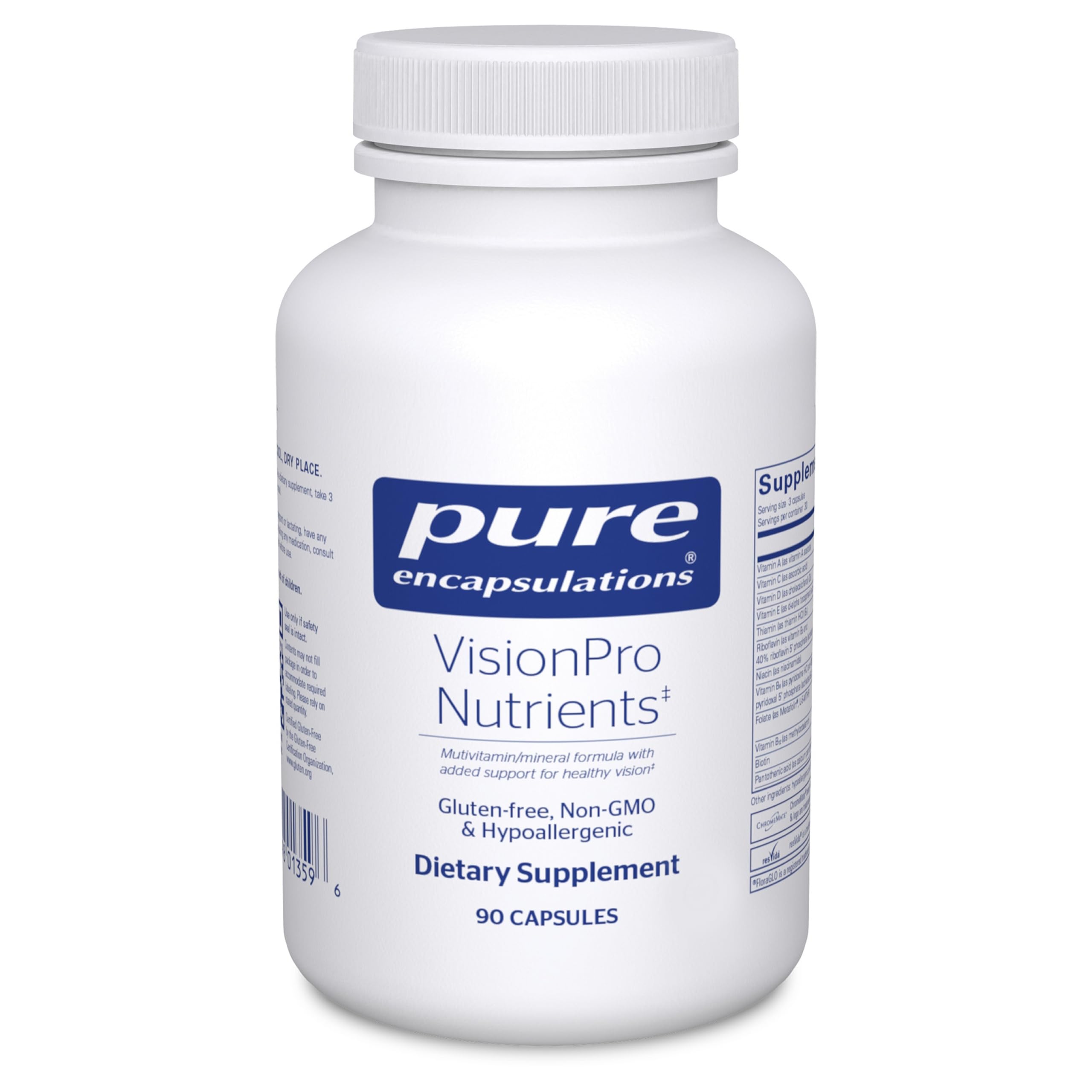 Pure EncapsulationsVisionPro Nutrients | Hypoallergenic Multivitamin/Mineral Complex for Maintaining Healthy Vision | 90 Capsules