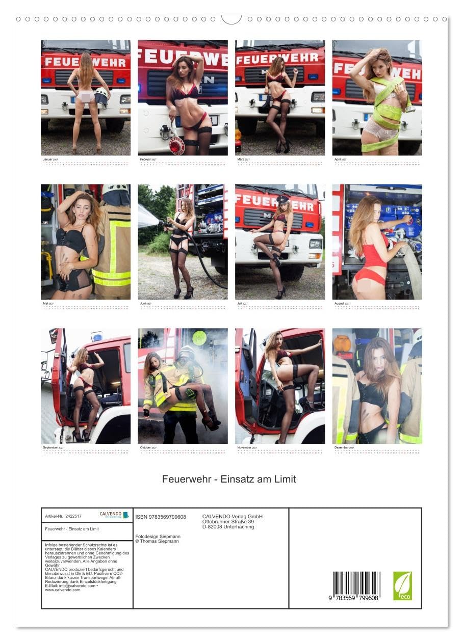 CALVENDO - Feuerwehr - Einsatz am Limit (hochwertiger Premium Wandkalender 2027 DIN A2 hoch), Kunstdruck in Hochglanz: Der Feuerwehrkalender Einsatz am Limit für die Mannschaft, Wache und das Büro.