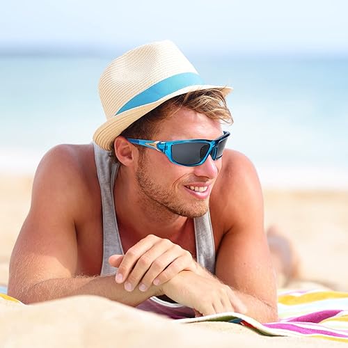 Miniatura 222 de TOODOO 4 Pairs Men Polarized Sunglasses with UV Protection Driving Glasses Sports for Sport Outdoor Activities